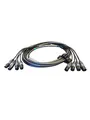 LMT-CAB Lyd Multikabel 4-par XLR med Krympestrømpe og stropp
