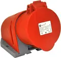 Stikkontakt, 32A, 3P+N+J, 6H, 400V, IP44 Påvegg