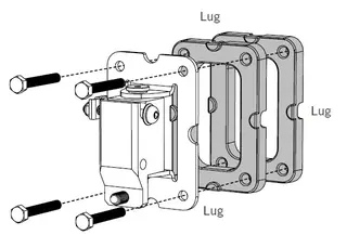 Martin Audio WB6/8B Wall Spacer - 10mm Black