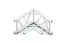 Milos M390L Trio Heavy duty 2 way 90° truss corner apex in HD