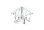 Milos M390L Trio Heavy duty 3 way 90° truss corner apex down left HD