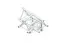 Milos M390L Trio Heavy duty 4 way t-piece truss corner apex up HD