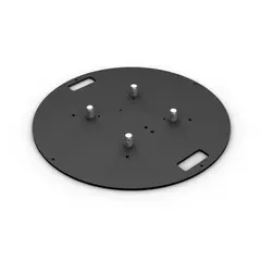 Milos BBPd800x10|QTB|STEEL Base plate round for M222/M290/M390