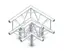 Milos M390L Quatro Heavy duty M390L quatro 3way 90° truss corner HD