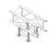 Milos M390L Quatro Heavy duty 3 way t-piece truss corner HD