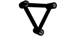 Milos M290U Trio Heavy duty Black 0,105m length truss HD