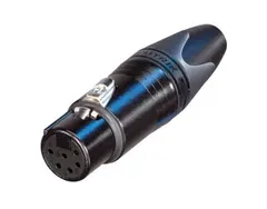 Neutrik NC6FXX-BAG 6Pin XLR Hun Kabel Svart
