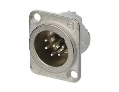 Neutrik NC6MD-LX 6pin XLR Han Chassis Grå