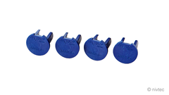 Nivtec. plastic caps for platforms blue set of 4 pcs.