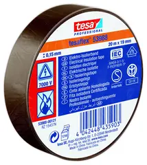 TESA 53948, 19mm x 20m,  brun PVC isolasjonstape