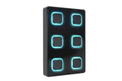 Visual B-Station 2 panel Wall-mount with backlit push-buttons.