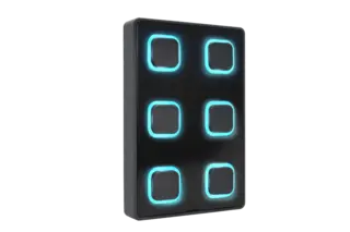 Visual B-Station 2 panel Wall-mount with backlit push-buttons.