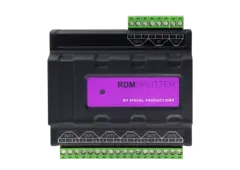 Visual RdmSplitter (Terminal) DMX+RDM DIN rail mounted splitter/booster.