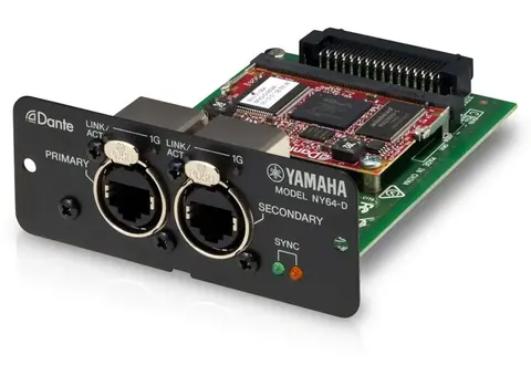 Yamaha NY64-D Dante interface card for TF series.